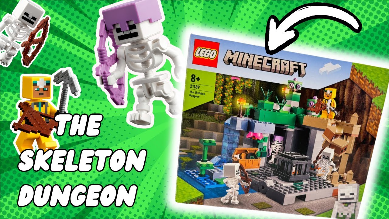 LEGO Minecraft Ep 1: The Skeleton Dungeon 21189 (unboxing & building)