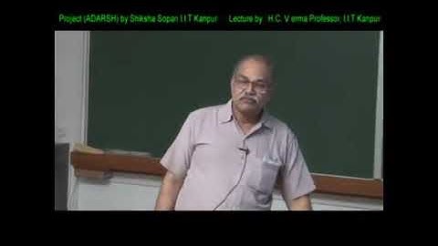 Lec-2Wave Motion in hindi by HC Verma IIT kanpur