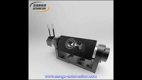 Tilting Rotary Table AB axis Tilt-Yaw Rotary Axes made by Hollow Rotary Actuator and Harmonic Drive