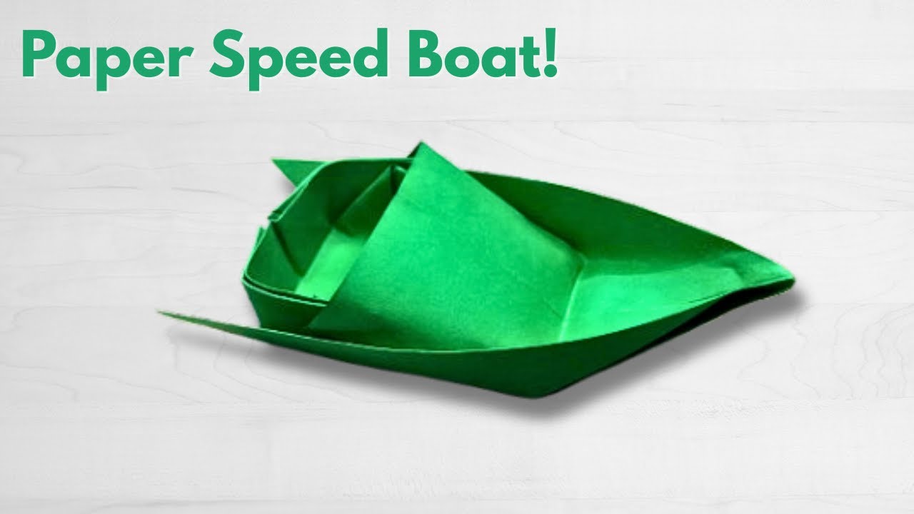 How to Make a Paper Speed Boat | Easy & Fast Origami Boat Tutorial
