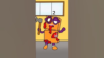 NB 1 and NB 2 Discover a Zombie Lurking Out Back - Numberblocks Fanmade Coloring Story#shorts
