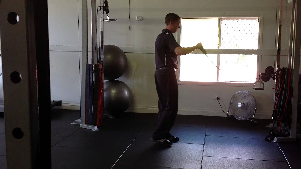 Step Back with External Shoulder Rotation - YouTube