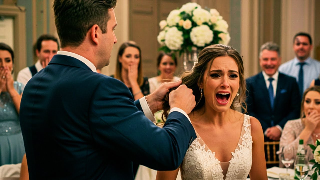 Mi esposo me jaló del cabello durante nuestra boda — los invitados quedaron en silencio