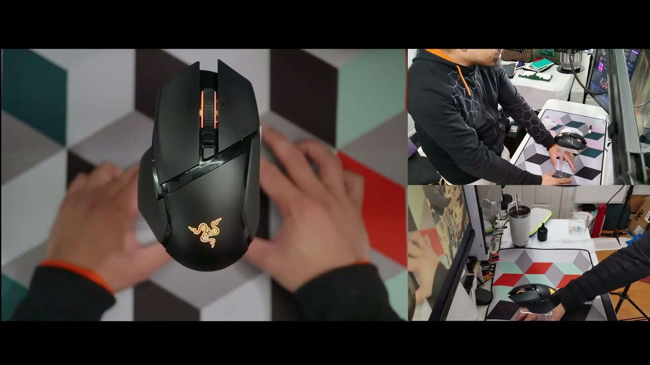 Photographing a Gaming Mouse! Black on Green or Black on Black?