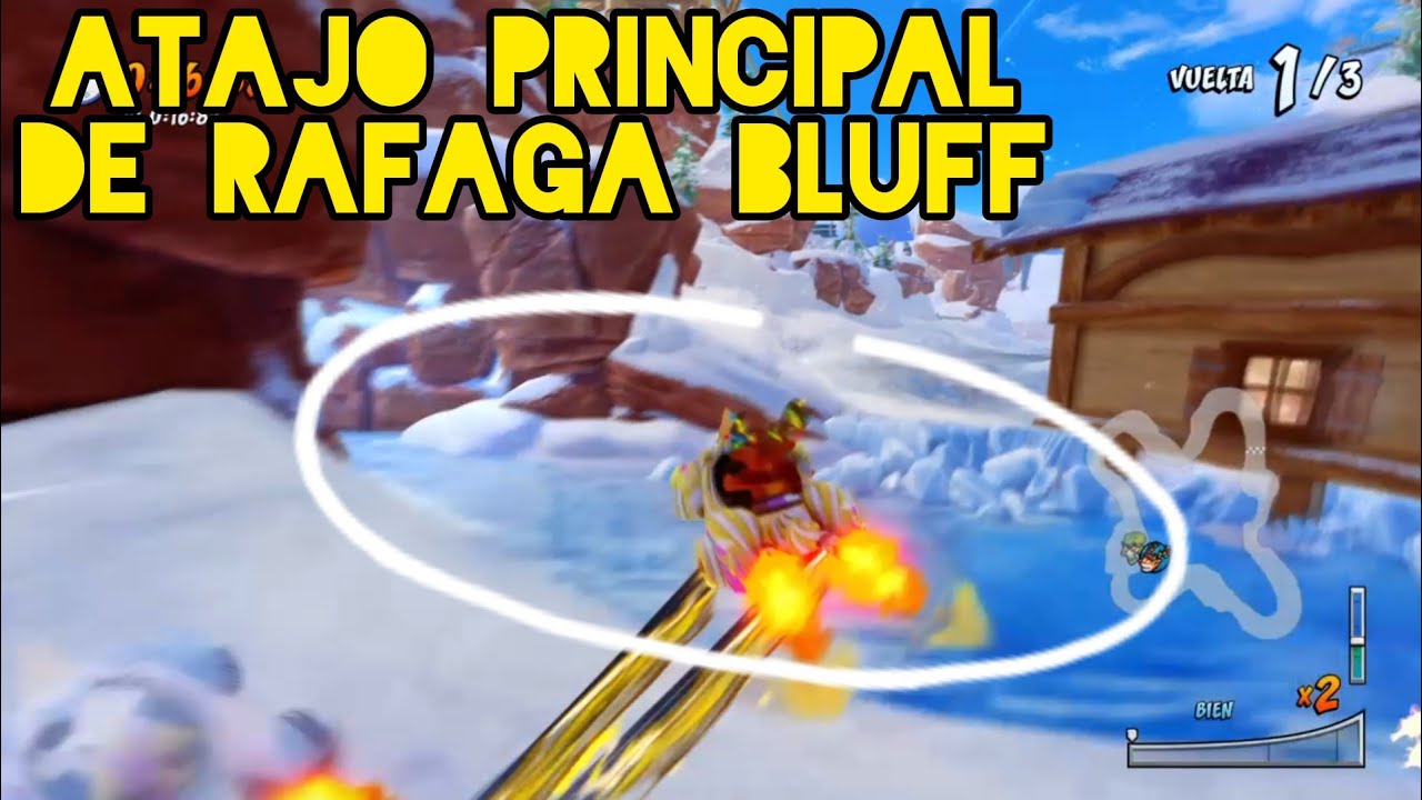 Atajo principal de Rafaga Bluff... Como lograr hacerlo? - Crash Team Racing nitro fueled