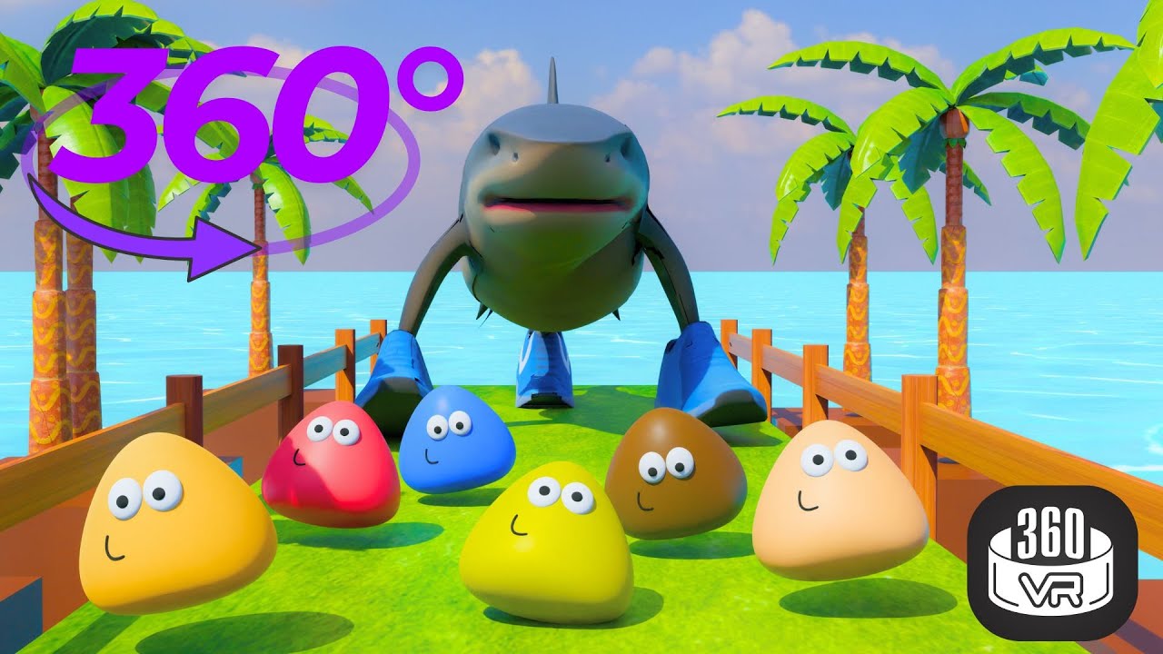 Feel the beat, catch the vibe! 🔥 'TRALALERO TRALALA' brings Pou Beach to life in a full 360° VR