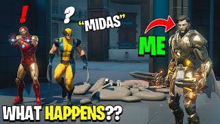 I Pretended to be Boss MIDAS REX in Fortnite!