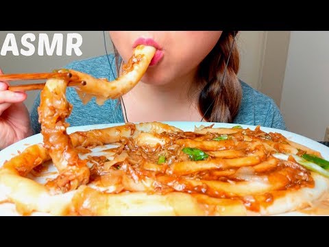 ASMR WIDE Flat Rice Noodles + Oyster Sauce 猪肠粉 먹방 Bánh cuốn (2nd edition)