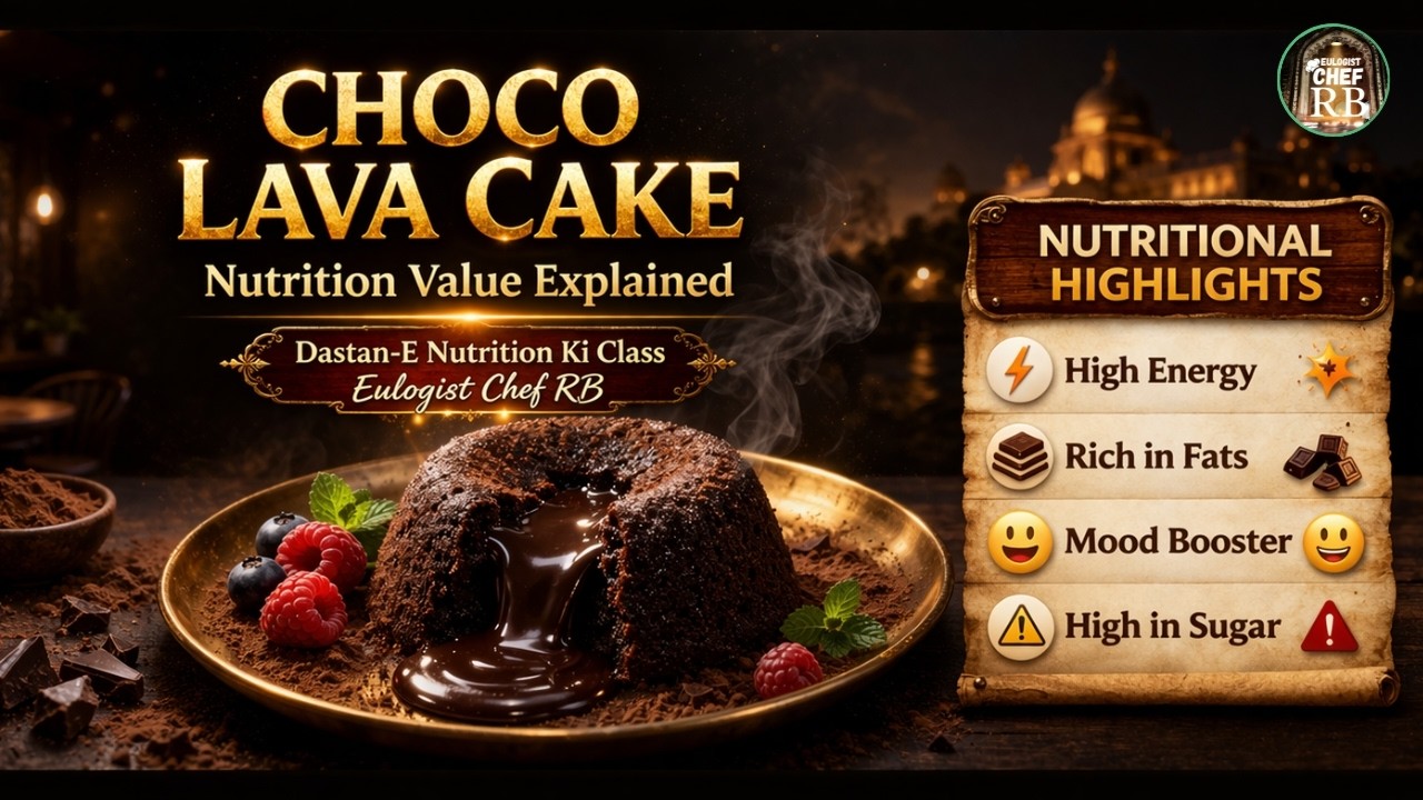 Choco Lava Cake – Nutritional Value Explained | Dastan-E Nutrition Ki Class | Eulogist Chef RB