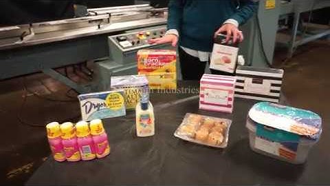 Shanklin Model F5A, horizontal flow thru shrink wrapper.