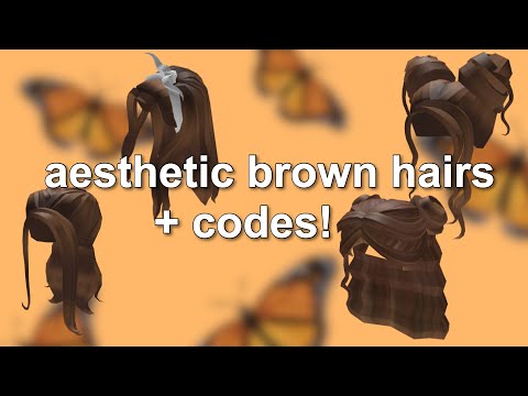 Aesthetic Brown Hair And Codes Youtube - aesthetic roblox character brown hair