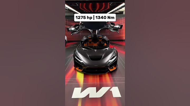 New #McLaren #W1! 1275hp, 1340Nm and 0-100 in 2.7s! 🔥