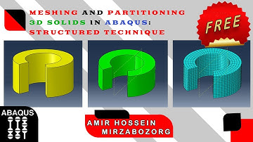 meshing and partitioning 3d solids structured technique
