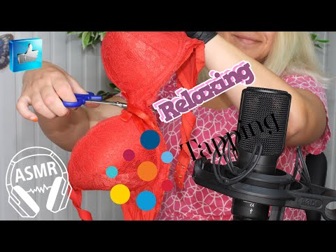 ASMR Bra Scratching & Cutting | No Talking | Black Gloves