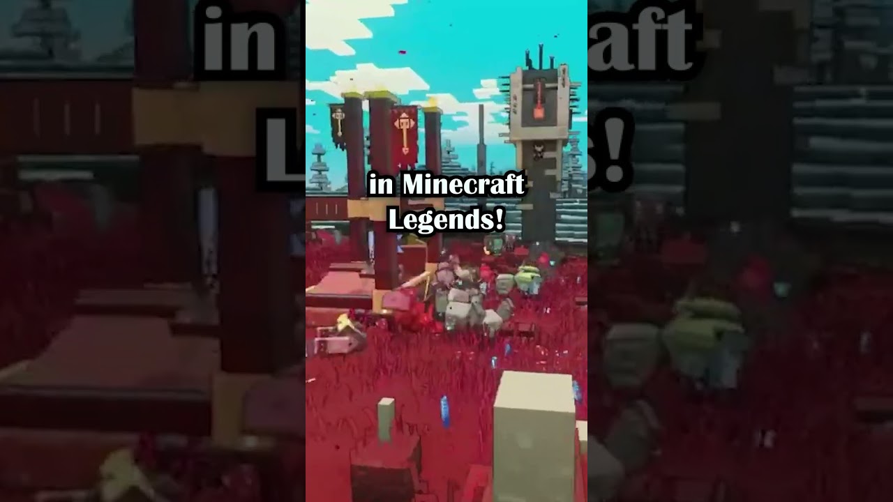 Minecraft Legends PvE gameplay