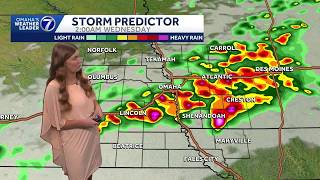 Rounds of rain continue around Omaha into Wednesday