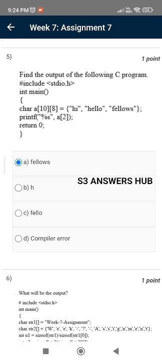 NPTEL WEEK 7 Problem Solving through Programming in C Answers #nptel ...
