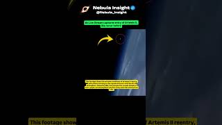 Livestream captures astonishing entry of Artemis II #shorts #space #cosmos #nasa #artemis2 #4k