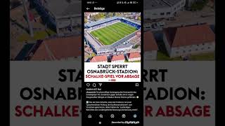 Stadt sperrt Osnabrück Stadion Schalke Spiel vor absage
