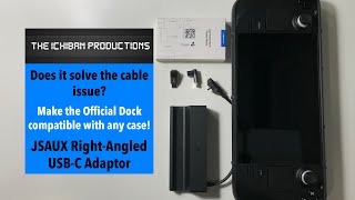 Solving the problem witht the official Steam Deck Dock! JSAUX Right Angled USB-C Adaptor Review UK