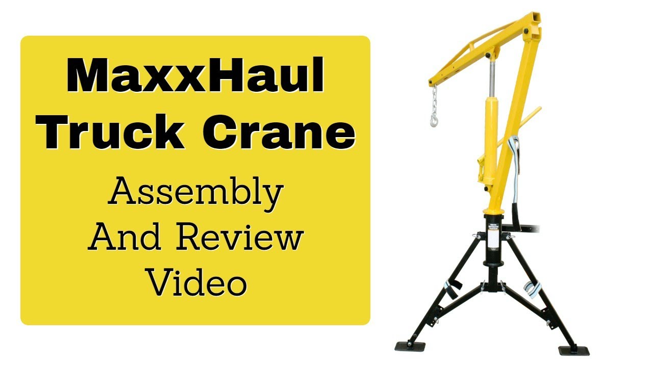 Maxxhaul Truck Crane assembly and review. - YouTube