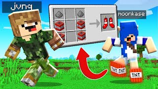 COMO CRAFTAR BOTAS DE TNT no MINECRAFT (EXPLODEM)