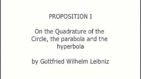 On the Quadrature of the Circle, Ellipse and Hyperbola - Proposition 1