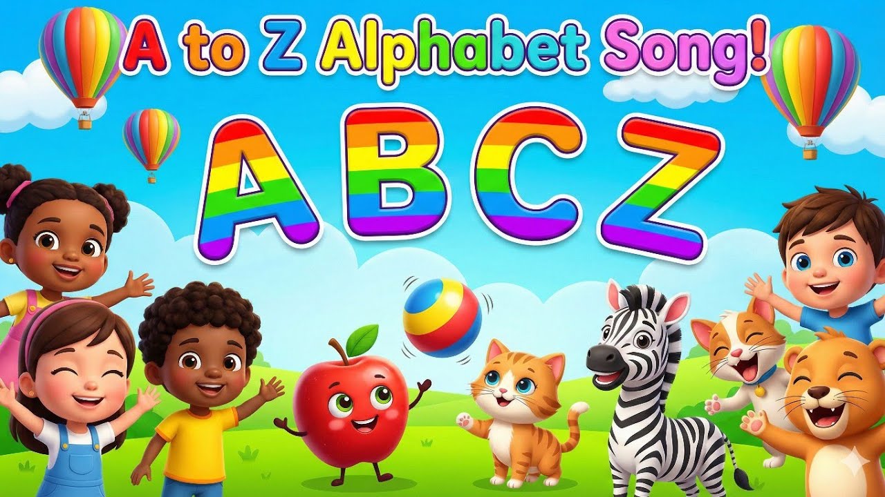A to Z Song 🎵 ABC Alphabet Song for Kids | Nursery Rhymes Kids Learning ...