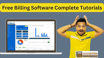 Hitech billing software | free billing software for retail shop | Complete Tutorial in hindi