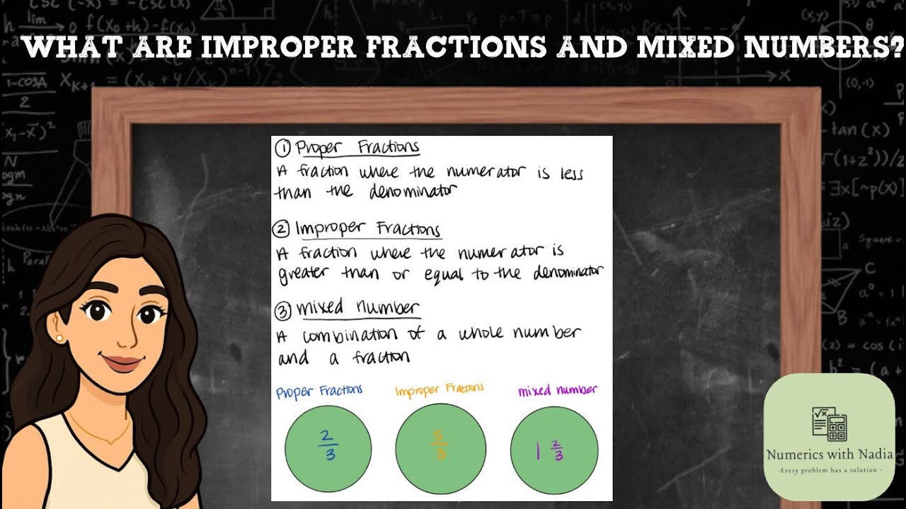 What are Improper Fractions and Mixed Numbers?? - YouTube