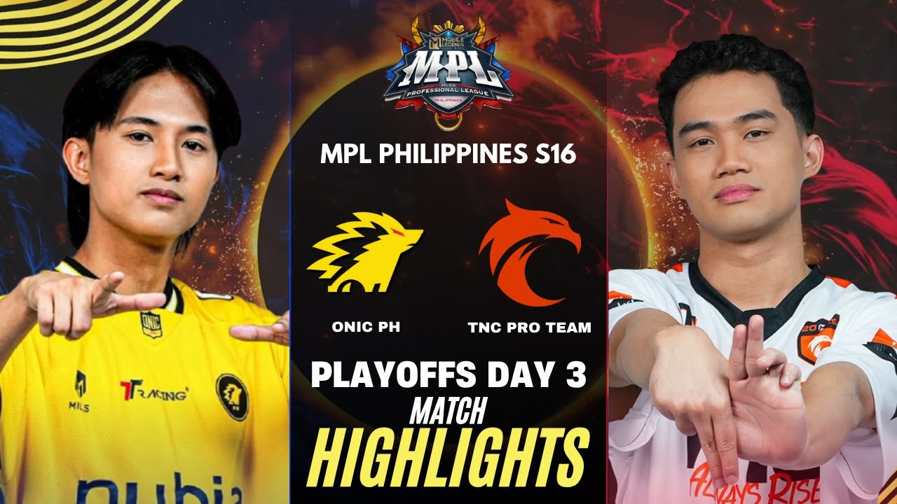 [HIGHLIGHTS] ONIC PH vs TNC MPL PH S16 PLAYOFFS | ONIC vs TNC