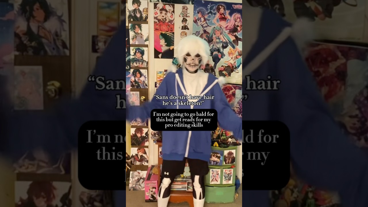 Now you can say you’ve seen my canon Sans cosplay ONCE! #cosplay #cosplayer #sanscosplay #sans