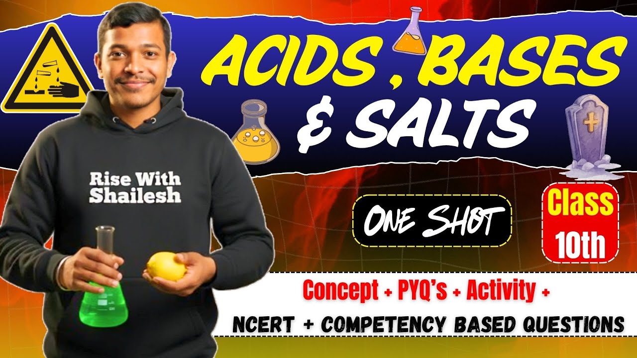 🔴 LIVE | Acids, Bases & Salts Complete Chapter | Class 10 Science | Concepts + PYQs | CBSE 2026
