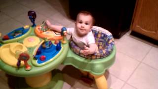 Evelyn Waves, Claps and Holds Her Arms Up 4/3/2012