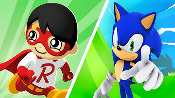 Tag with Ryan Vs Sonic Dash Gameplay 4K‏