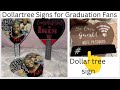 Create A GRADUATION FANS USING DOLLAR TREE SIGNS AND TEMU Rhinestone Bling