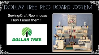 Dollar Tree Peg Board Haul & How I used it! DIY Peg Board Organization