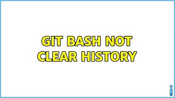 Git Bash not clear history