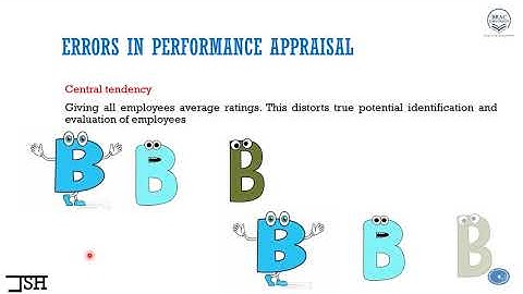 Errors in Performance Appraisal