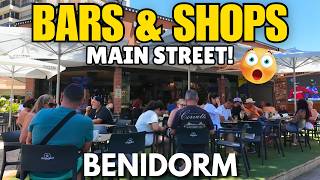 Benidorm: Popular Bars, Shops, Hotels & More! 😲🍺┃Main Street Walking Tour