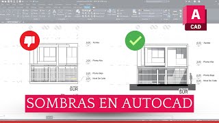 Cómo CREAR SOMBRAS en AUTOCAD 🔴?