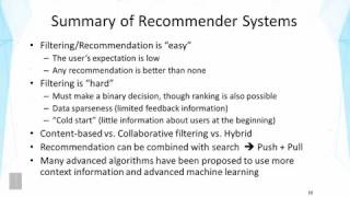 DATA MINING   2 Text Retrieval and Search Engines   Lesson 6 9 Recommender Systems Collaborative Fil