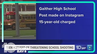 15-year-old girl charged with making shooting threat on first day of school