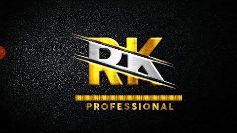 RK 3D Logo Design On Android Phone - R K Logo In Pixellab