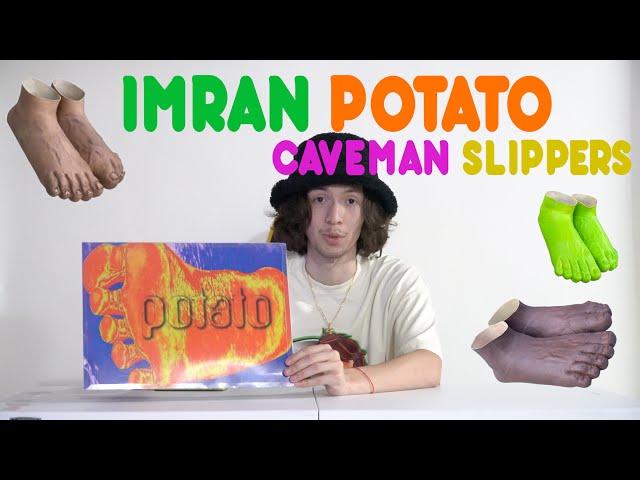 Imran Potato, Shoes, Imran Potato Caveman Slippers Smurf