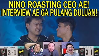 NINO ROASTING CEO AE! INTERVIEW Reaction Streamer AE VS NAVI MPL S16