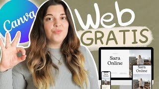 Cómo CREAR una WEB GRATIS en CANVA con tu dominio [Menos de 10 minutos✅]