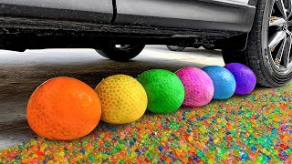 Experiment Car vs Orbeez in Color Balloons | Crushing Crunchy \& Soft Things by Car #trending #viral