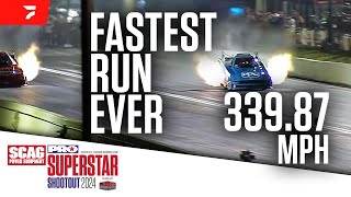 The Fastest Drag Racing Run Ever Laid Down At PRO Superstar Shootout