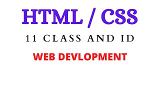 11 Html Class and ID | Class vs ID Attributes (Somali)